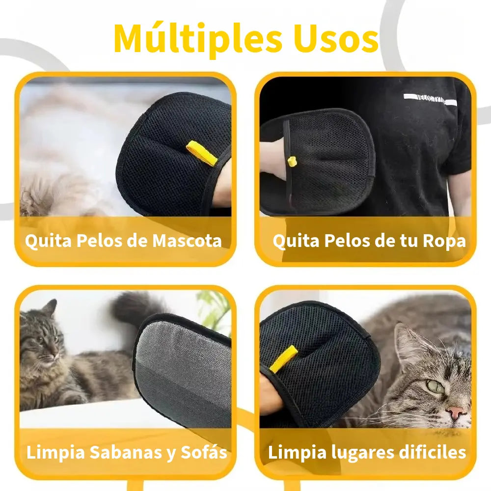 Guante Removedor de Pelo 2 en 1 - Negro