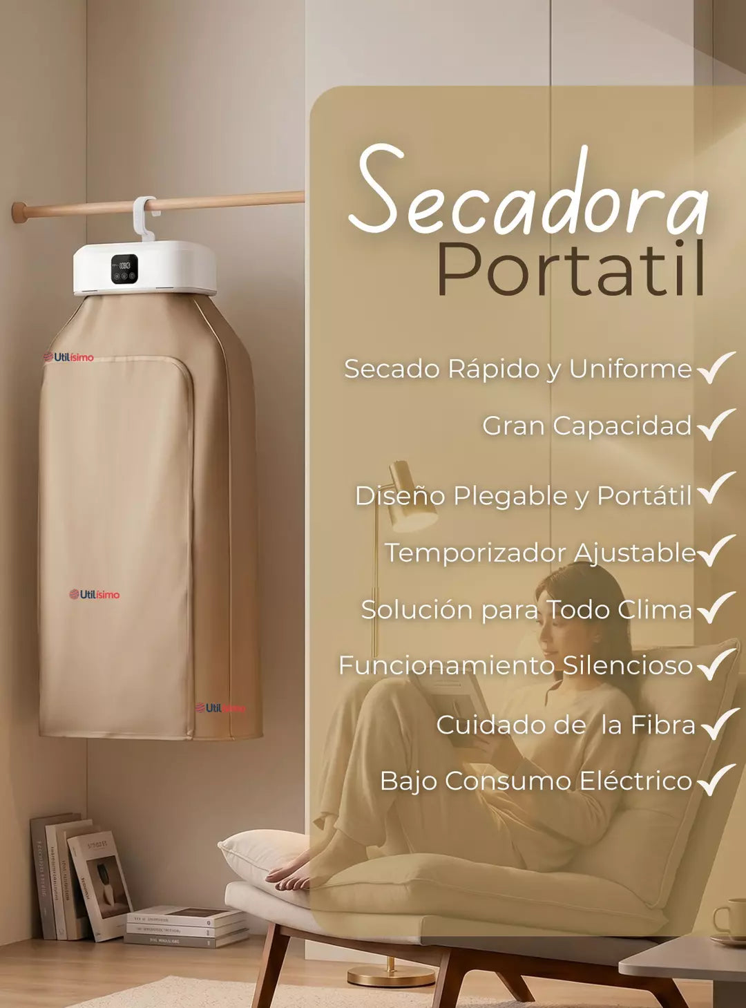 SECADOR DE ROPA PORTATIL
