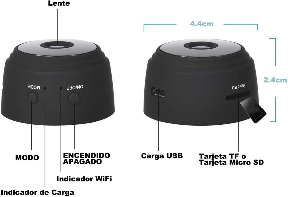 MINI CAMARA DE SEGURIDAD X3 UNIDADES