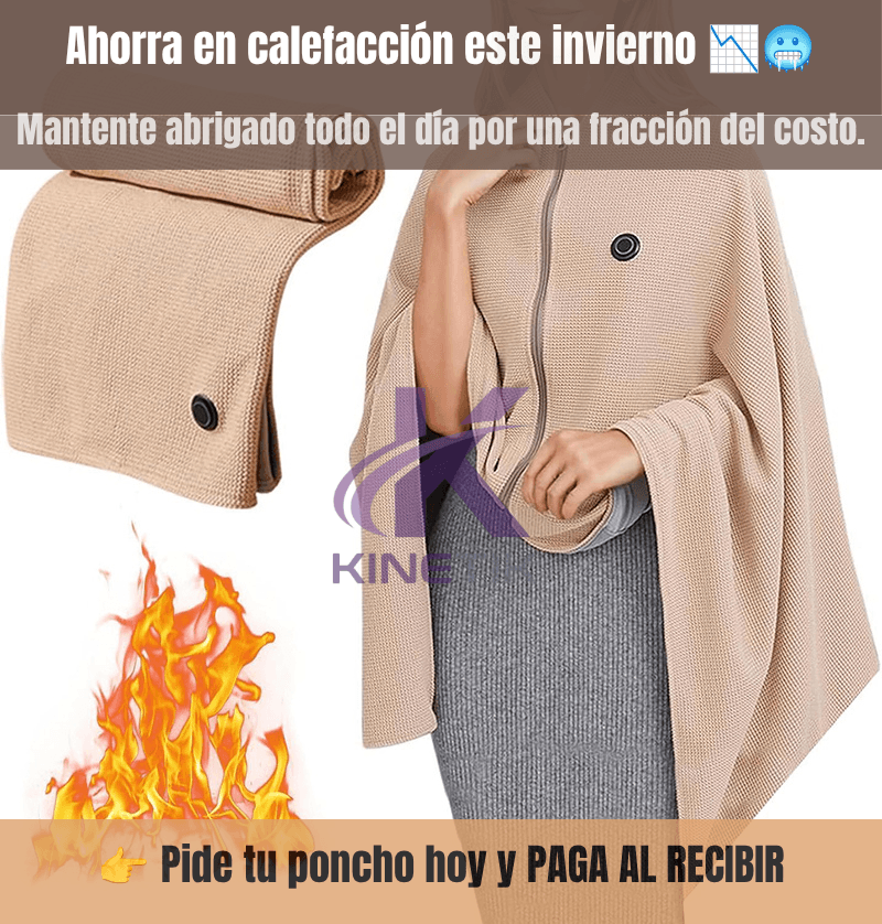 Manta Térmica Eléctrica USB Tipo Poncho – Tu Escudo Contra el Frío