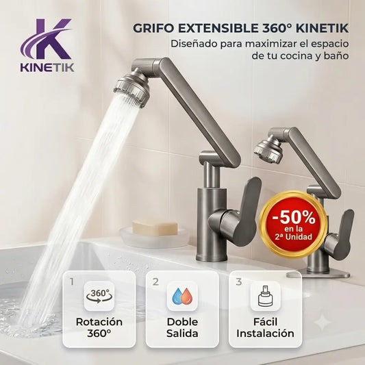 Grifo Multifuncional con Rotación 360°