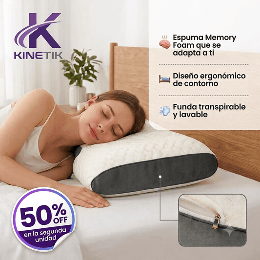 Almohada Cervical Ergonómica Memory Foam