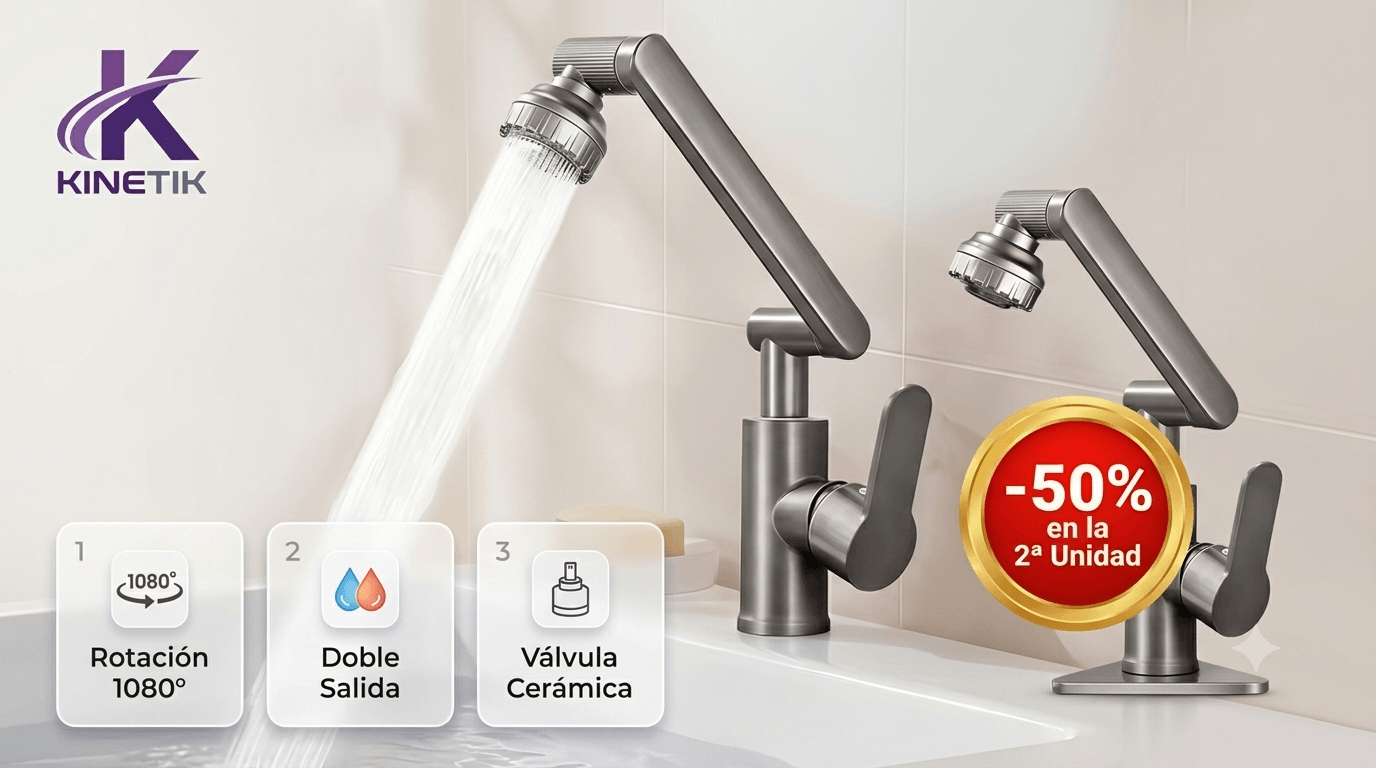 Grifo Multifuncional con Rotación 360°