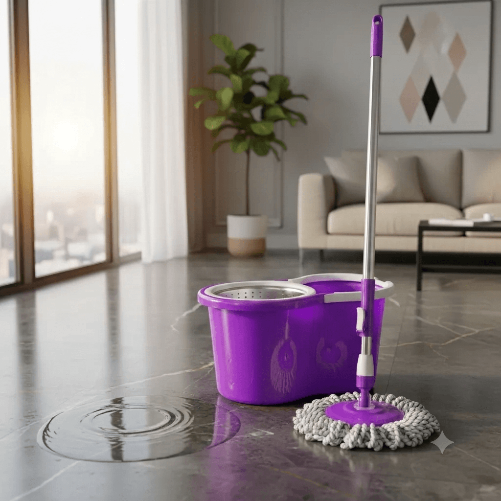 Mopa Giratoria con Centrifugado de Acero